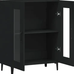 Senkki musta 69,5x34x90 cm tekninen puu (33048)