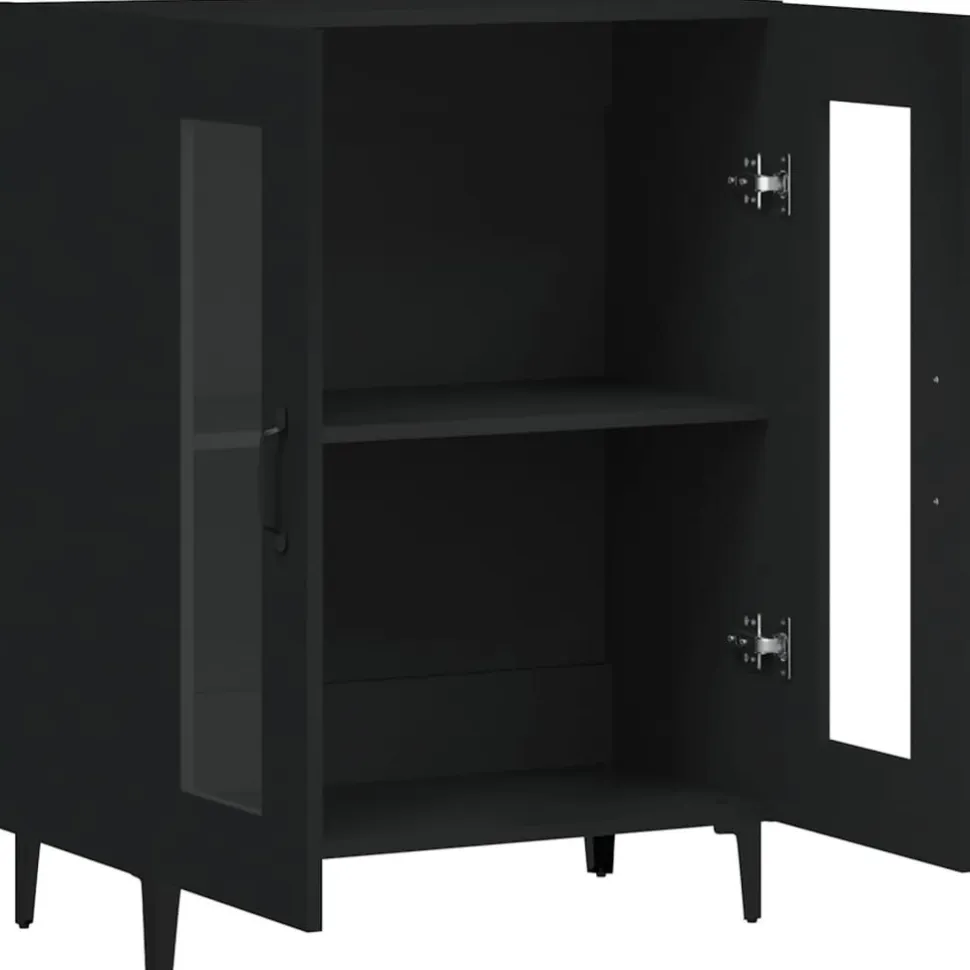 Senkki musta 69,5x34x90 cm tekninen puu (33048)