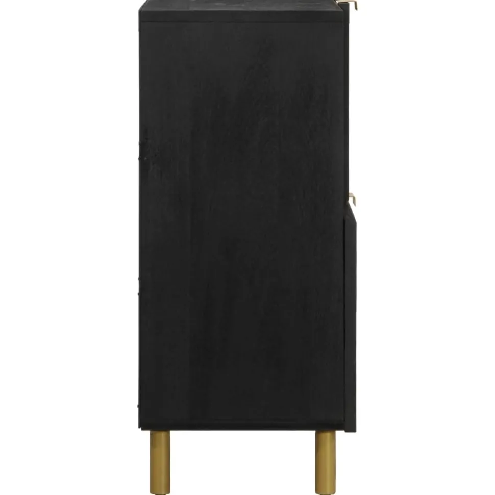 Senkki musta 80x33x75 cm tekninen puu (17675)