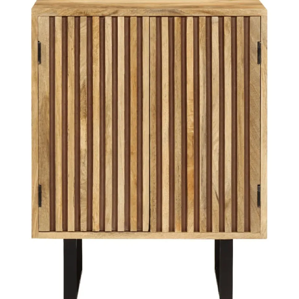 Senkki 2 ovella 55x35x70 cm täysi mangopuu (54983)