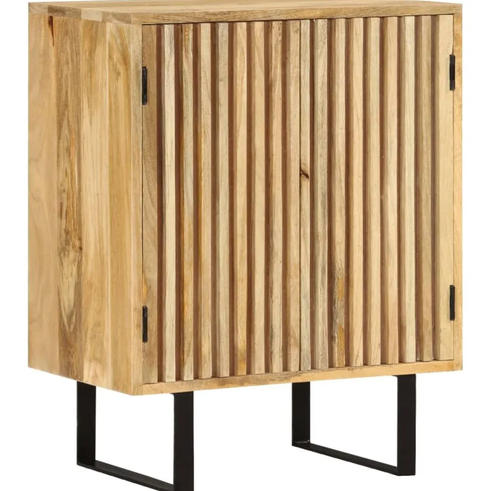 Senkki 2 ovella 55x35x70 cm täysi mangopuu (54983)