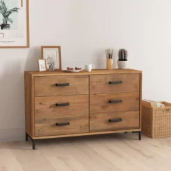 Senkki ruskea 110x35x70 cm täysi mänty (49921)