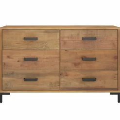 Senkki ruskea 110x35x70 cm täysi mänty (49921)