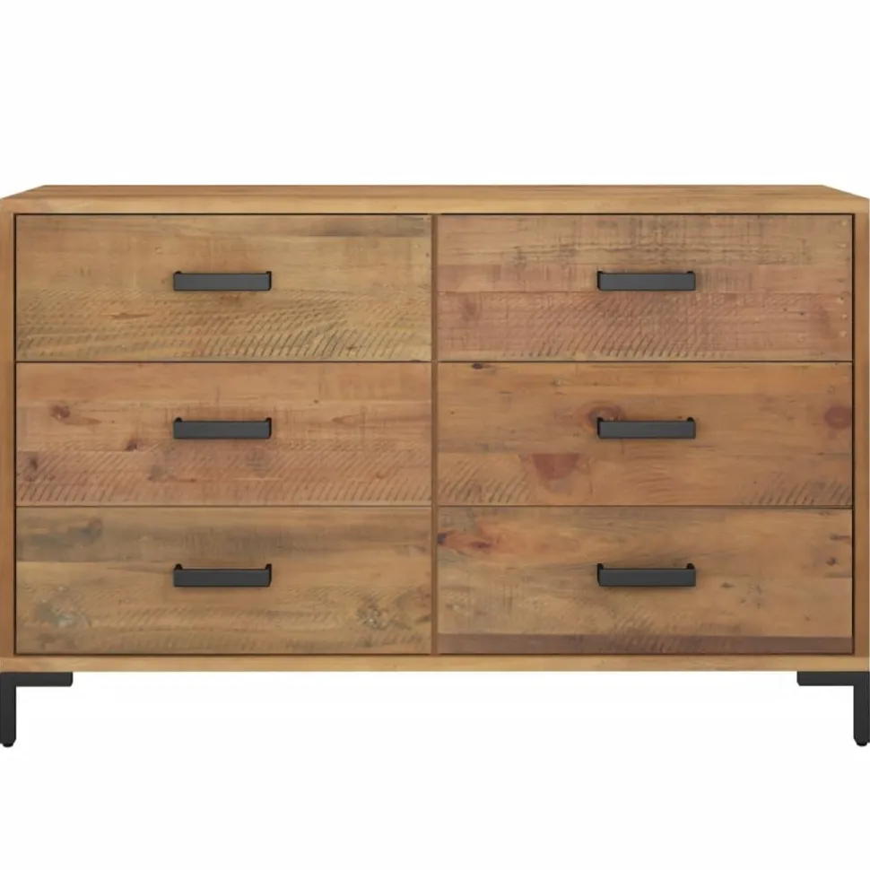 Senkki ruskea 110x35x70 cm täysi mänty (49921)