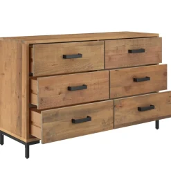 Senkki ruskea 110x35x70 cm täysi mänty (49921)