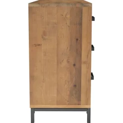 Senkki ruskea 110x35x70 cm täysi mänty (49921)