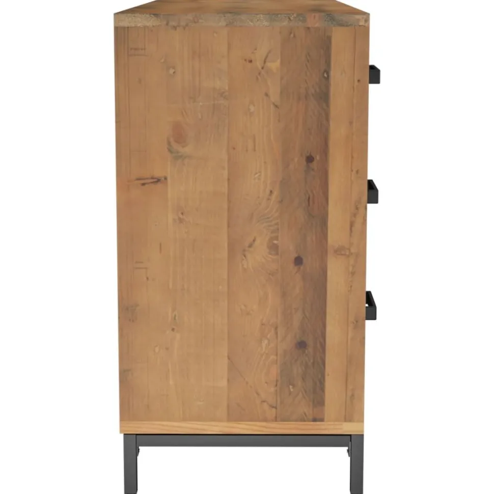 Senkki ruskea 110x35x70 cm täysi mänty (49921)