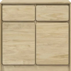 Senkki SAUDA tammenvärinen 80x43x75,5 cm täysi mänty (77600)