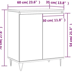 Senkki savutammi 60x35x70 cm tekninen puu (27161)