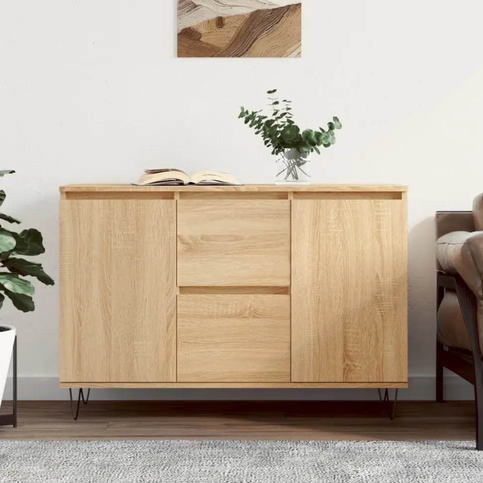 Senkki Sonoma-tammi 104x35x70 cm tekninen puu (27207)