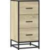 Senkki Sonoma tammi 35,5x35x76 cm tekninen puu ja metalli (48945)