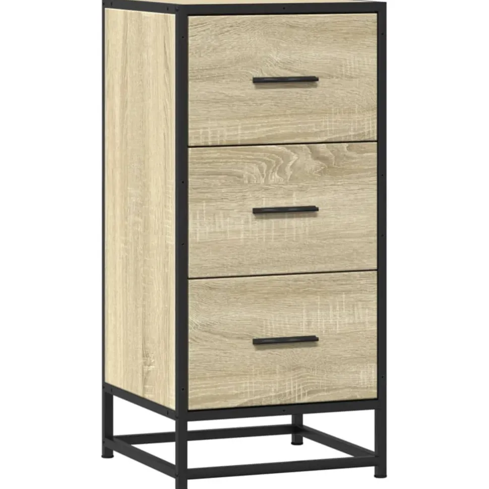 Senkki Sonoma tammi 35,5x35x76 cm tekninen puu ja metalli (48945)