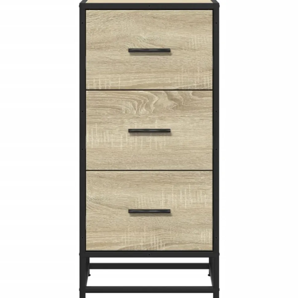 Senkki Sonoma tammi 35,5x35x76 cm tekninen puu ja metalli (48945)