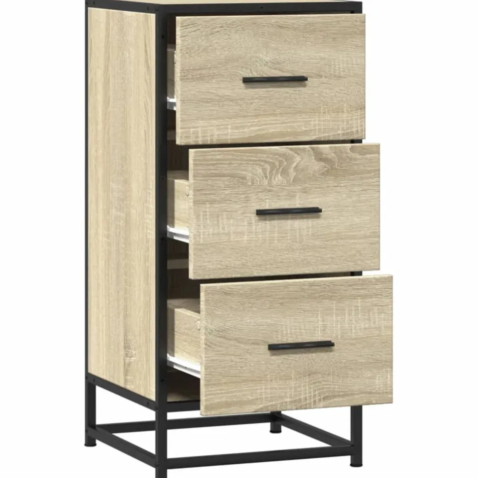 Senkki Sonoma tammi 35,5x35x76 cm tekninen puu ja metalli (48945)