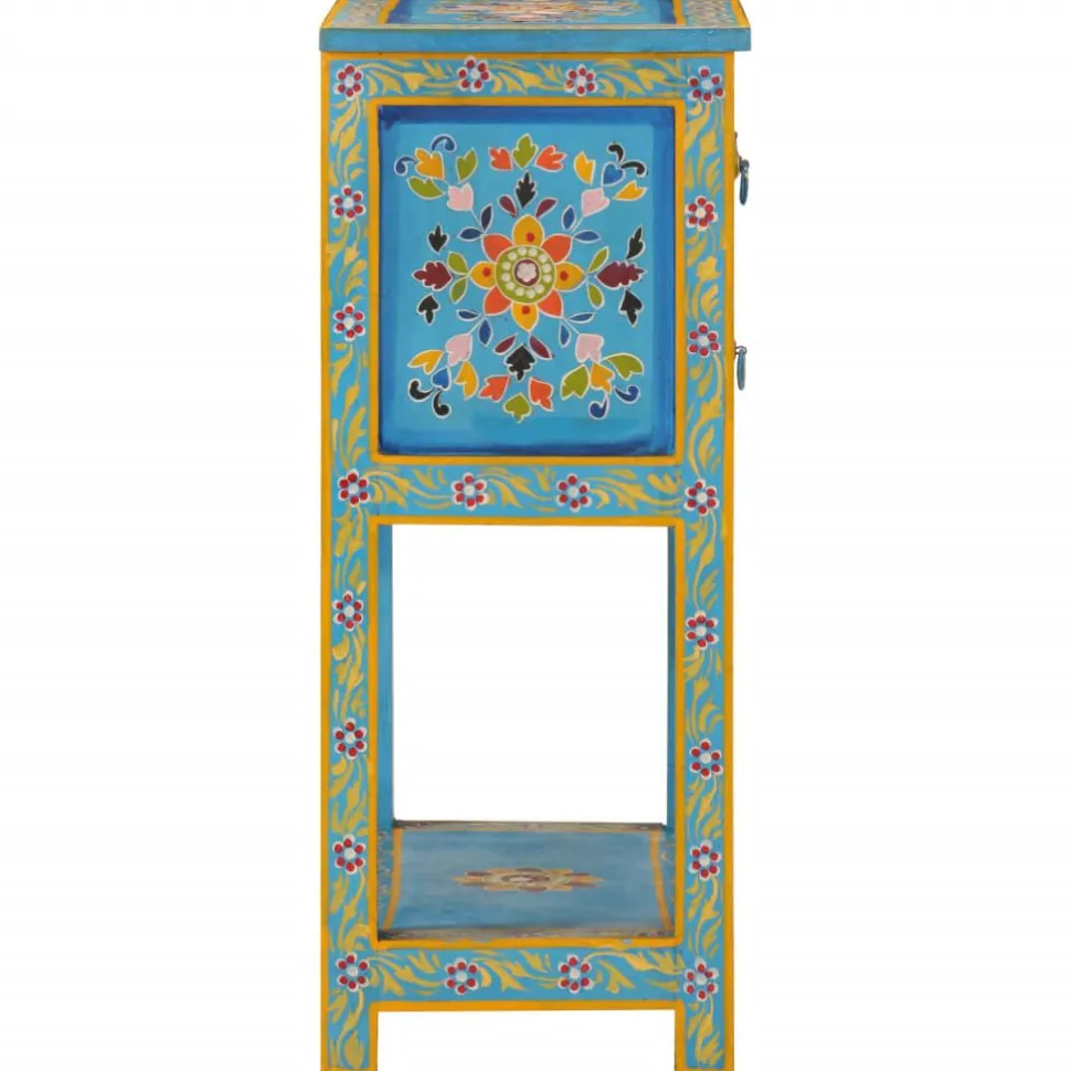 Senkki turkoosi 55x30x76 cm täysi mangopuu (55011)