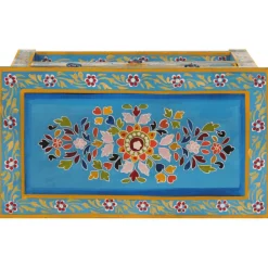 Senkki turkoosi 55x30x76 cm täysi mangopuu (55011)