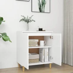 Senkki täyspuujaloilla 60x35x70cm lastulevy betoninharmaa