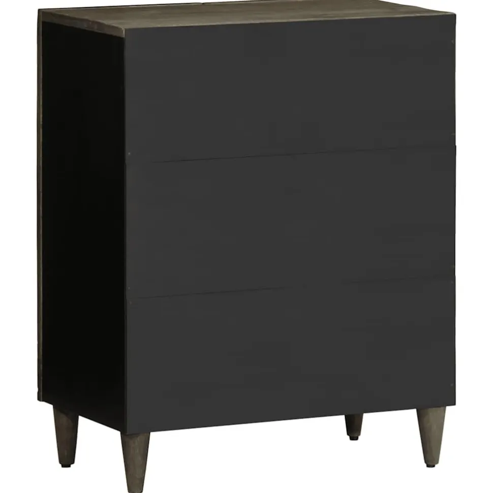 Senkki Vaaleanharmaa 60x33,5x75 cm Massiivipuu Mango (17794)