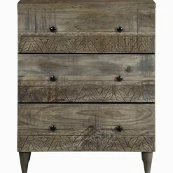 Senkki Vaaleanharmaa 60x33,5x75 cm Massiivipuu Mango (17795)