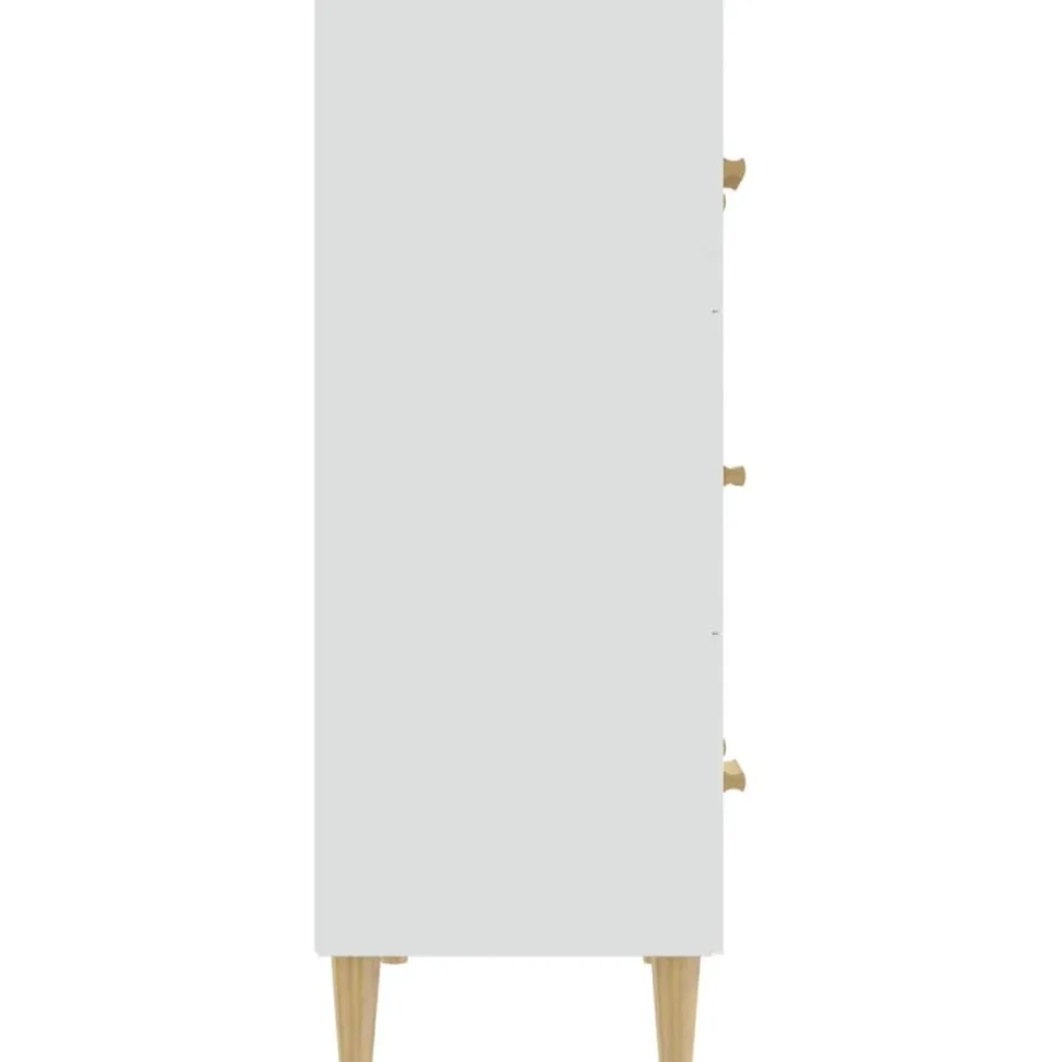 Senkki valkoinen 70x34x90 cm tekninen puu (12150)