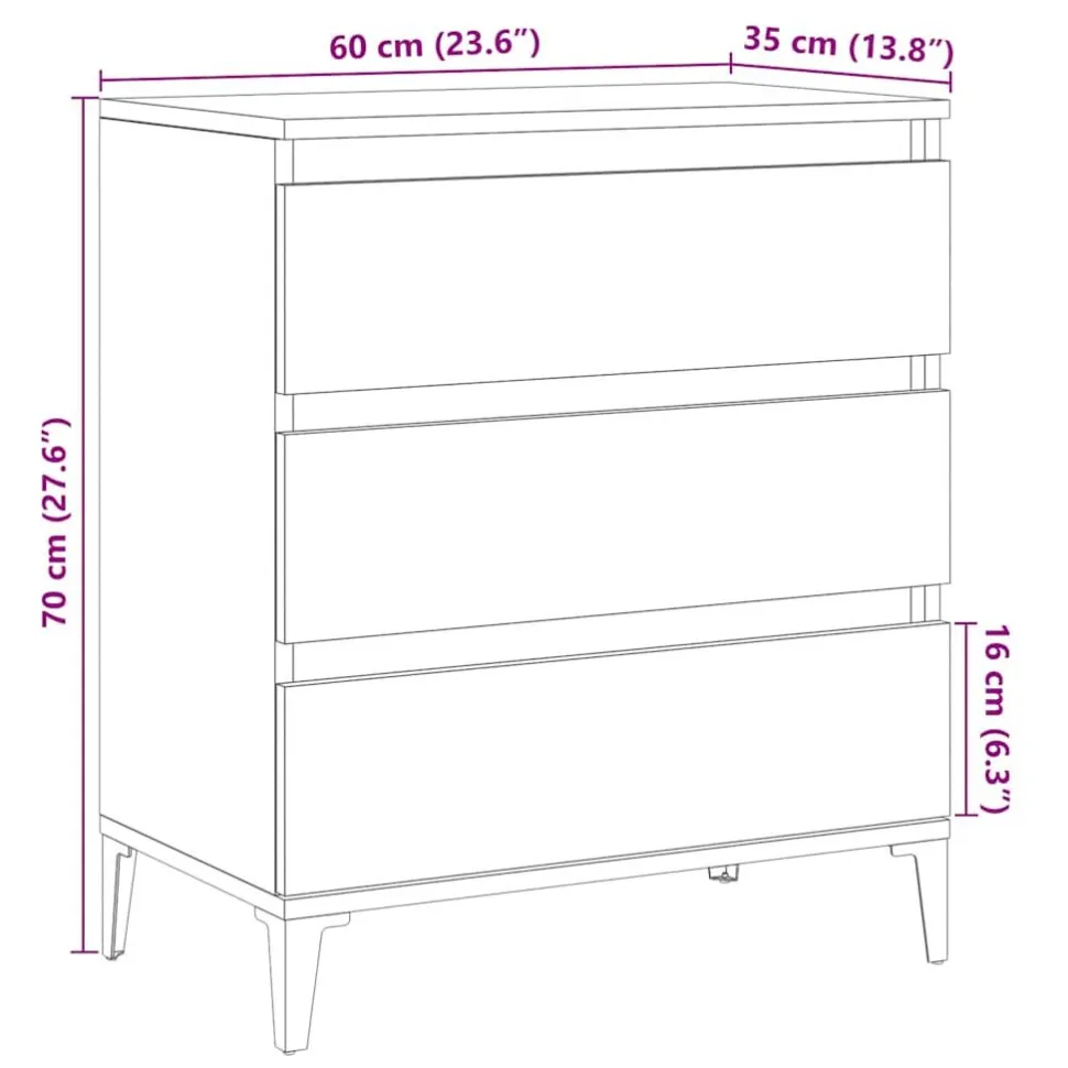 Senkki vanhaa puuta 60x35x70 cm tekninen puu (56482)