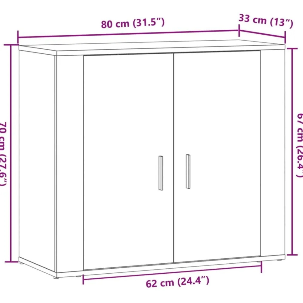 Senkki vanha puu 80x33x70 cm tekninen puu (57073)