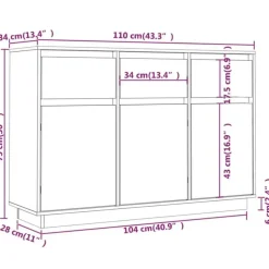 Senkki 110x34x75cm eri värejä