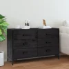 Senkki 110x35x70 cm mänty musta