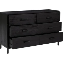 Senkki 110x35x70 cm mänty musta