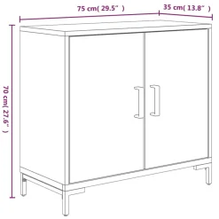Senkki 75x35x70 cm mänty ruskea