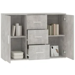 Senkki 91x29,5x65 cm tekninen puu betoninharmaa