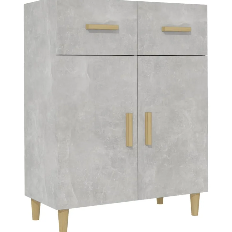 Senkki 69,5x34x89 cm tekninen puu betoninharmaa
