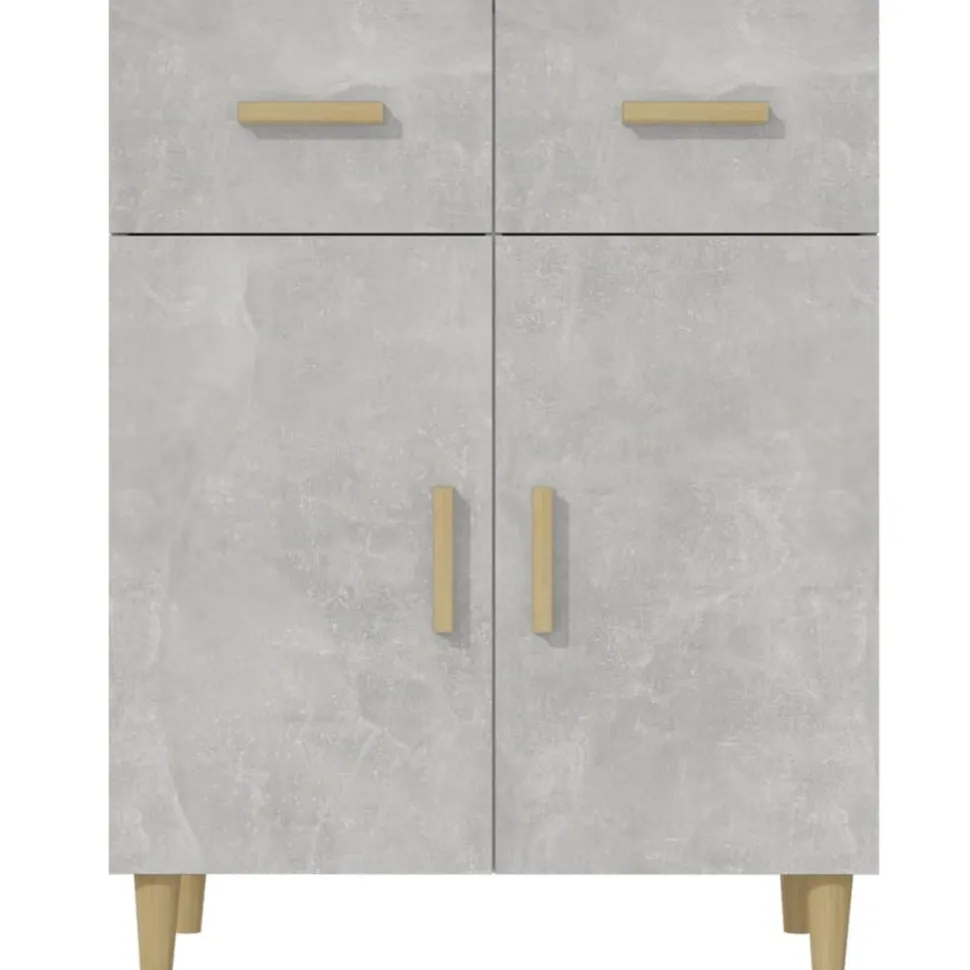 Senkki 69,5x34x89 cm tekninen puu betoninharmaa