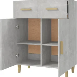 Senkki 69,5x34x89 cm tekninen puu betoninharmaa