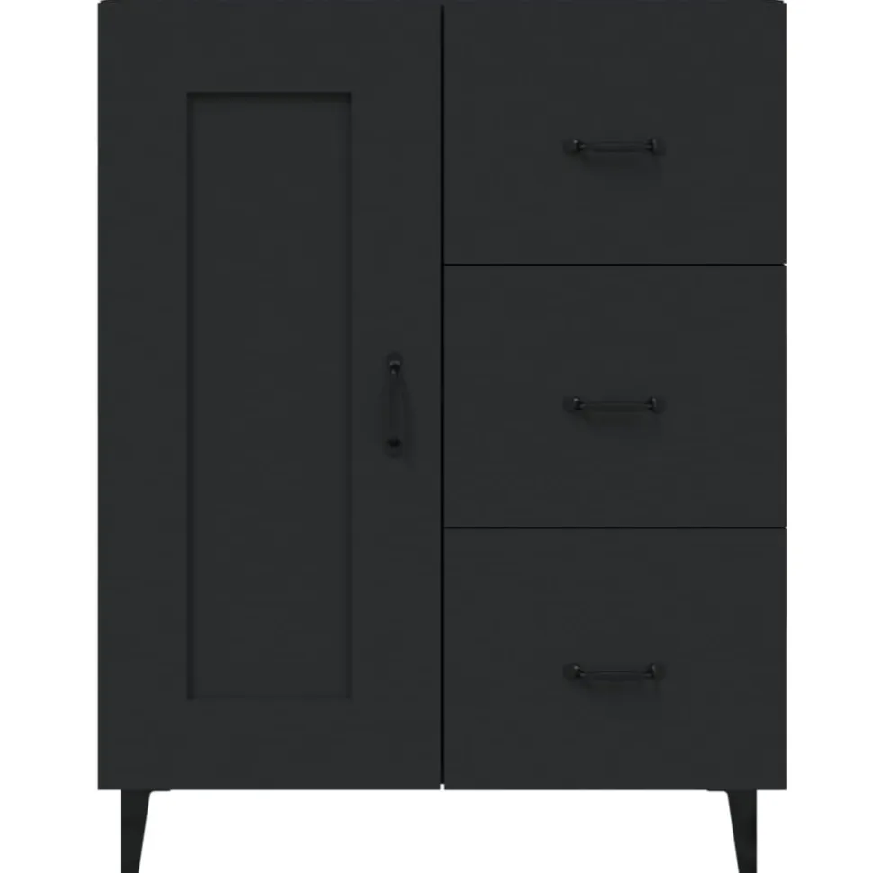 Senkki 5 69,5x34x90 cm tekninen puu musta