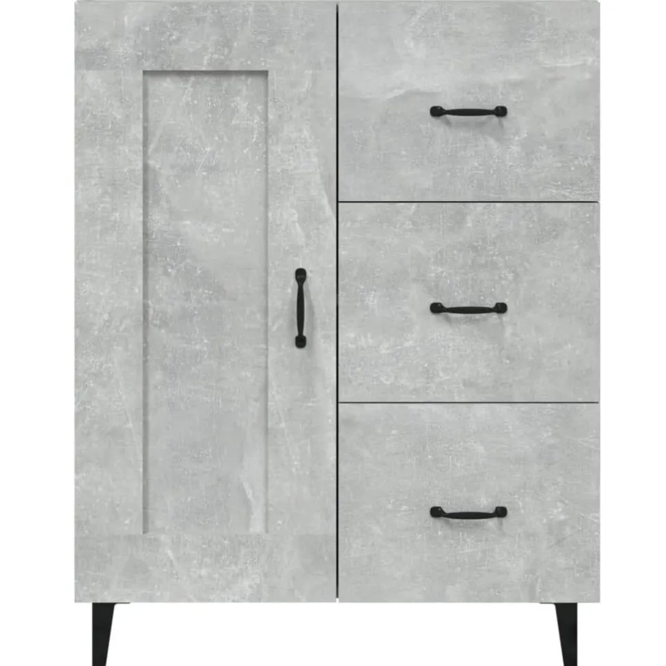 Senkki 5 69,5x34x90 cm tekninen puu musta
