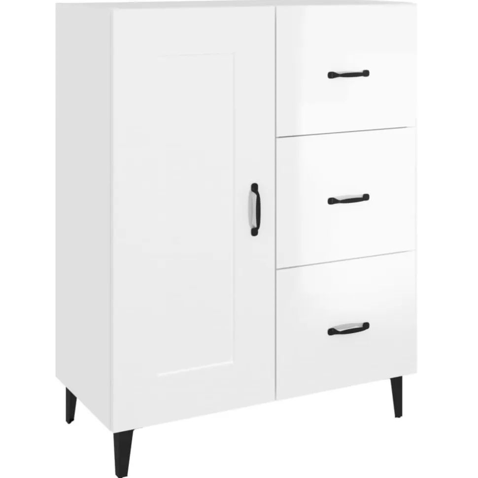 Senkki 5 69,5x34x90 cm tekninen puu musta