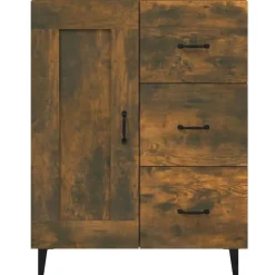 Senkki 5 69,5x34x90 cm tekninen puu musta