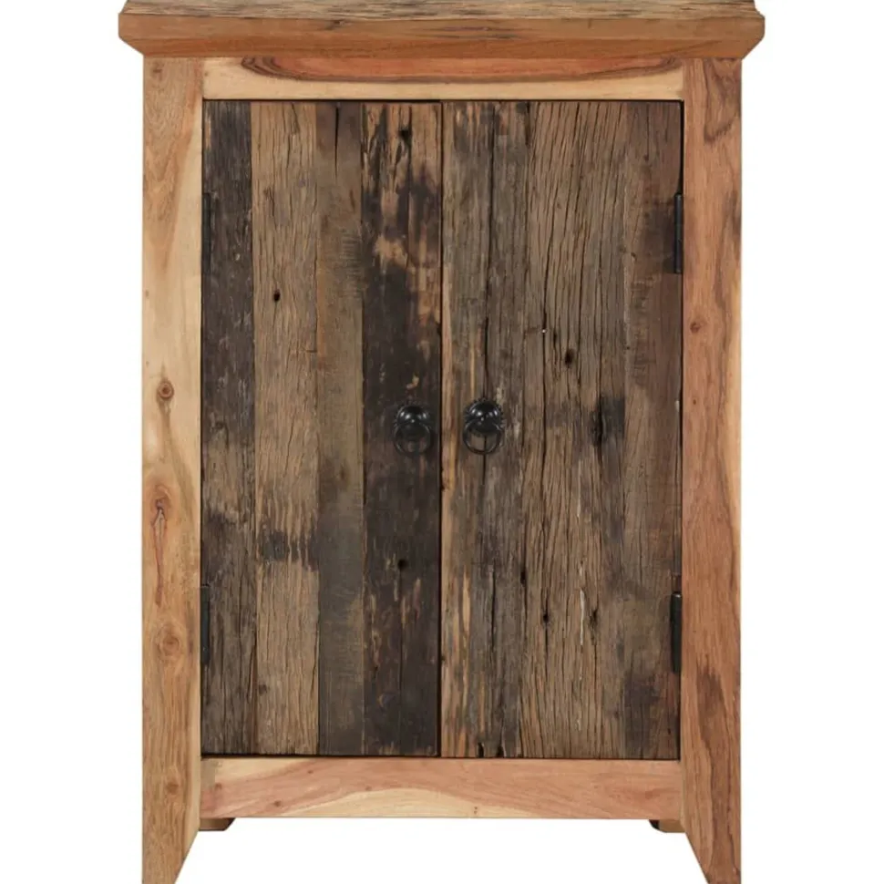 Senkki 55x33x75 cm täysi akasia ja kierrätetty puu (51601)