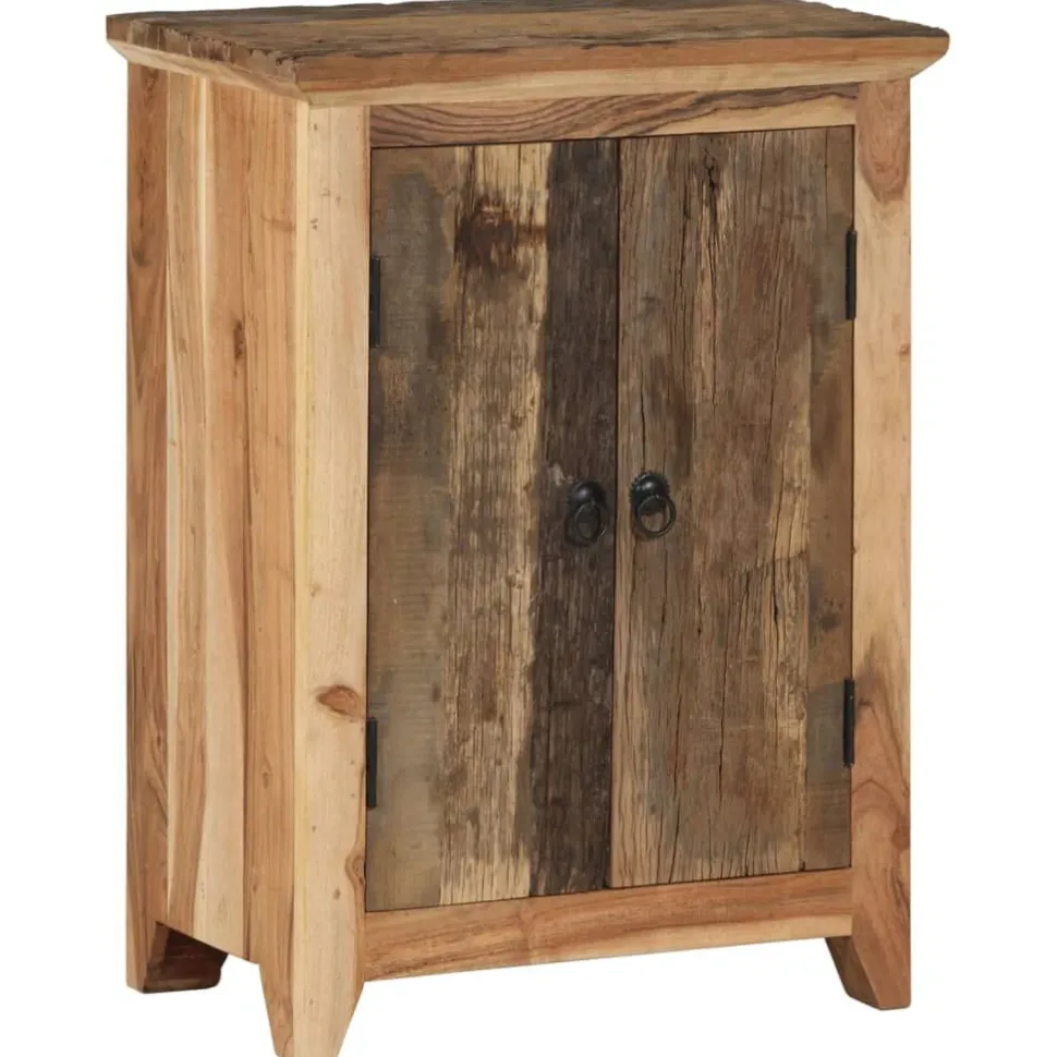 Senkki 55x33x75 cm täysi akasia ja kierrätetty puu (51601)
