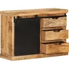 Senkki 80x30x55 cm täysi karkea mangopuu (55844)