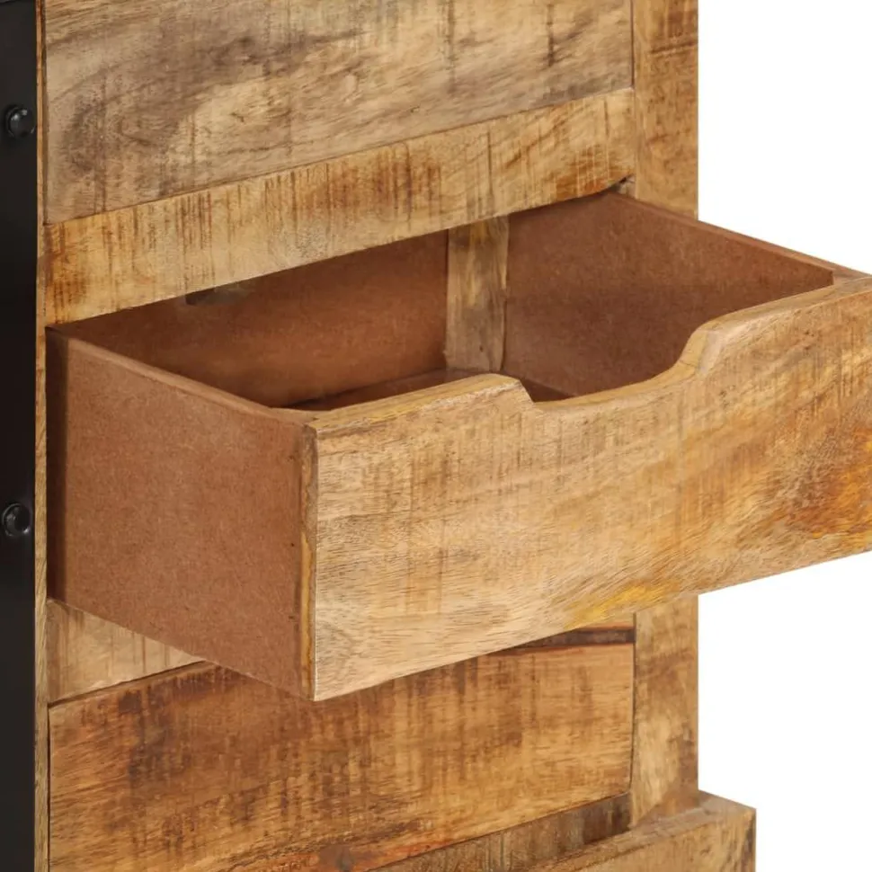 Senkki 80x30x55 cm täysi karkea mangopuu (55844)