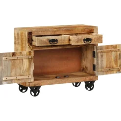 Senkki 80x30x65 cm täysi karkea mangopuu (51689)