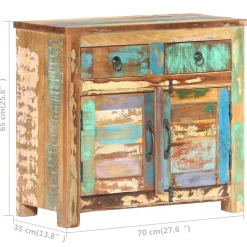 Senkki 70x35x65 cm täysi kierrätetty puu (87490)