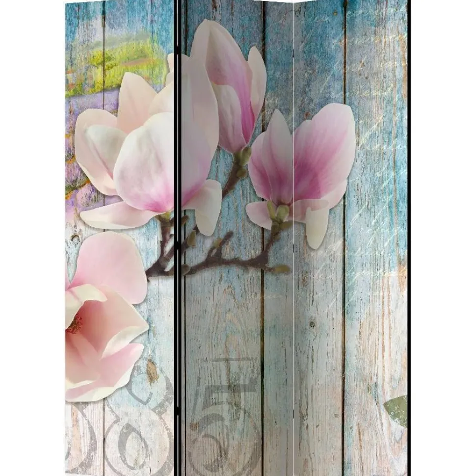 Sermi Artgeist Pink Flowers on Wood 135x172cm