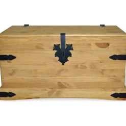 Säilytysarkku meksikon mänty corona-sarja 91x49,5x47 cm