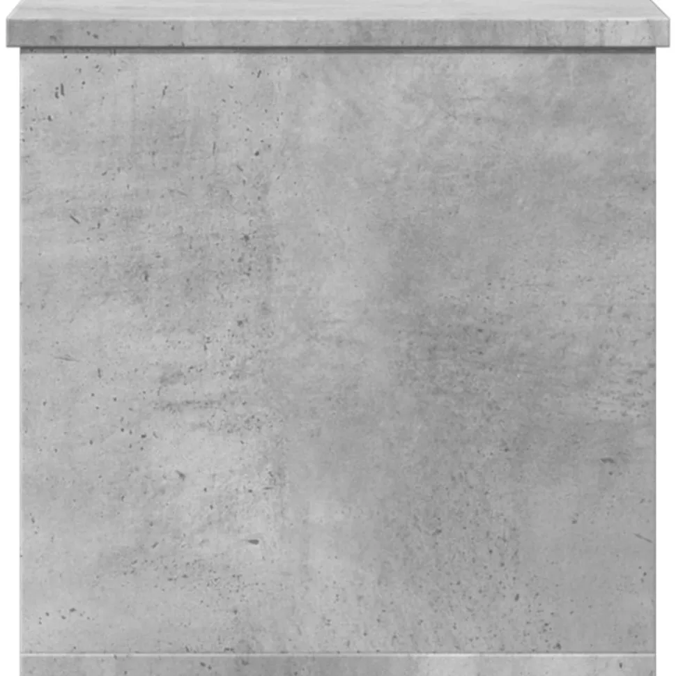 Säilytyslaatikko betoninharmaa 30x35x35 cm tekninen puu (40670)