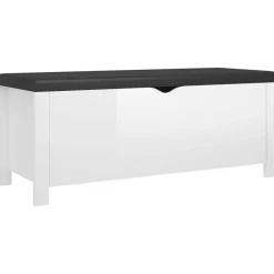 Säilytyslaatikko betoninharmaa 105x40x45 cm tekninen puu (26772)