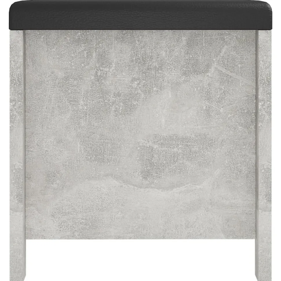 Säilytyslaatikko betoninharmaa 105x40x45 cm tekninen puu (26772)