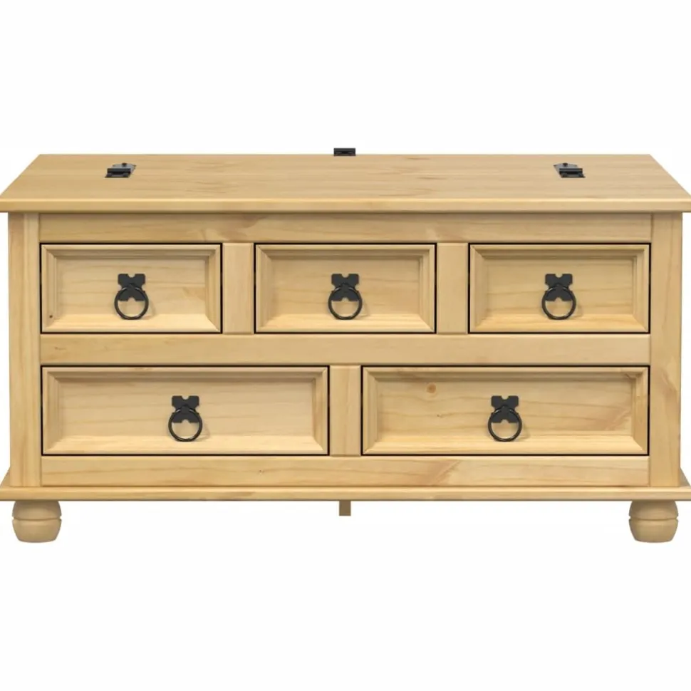 Säilytyslaatikko Corona 90x78x45 cm täysi mänty (02770)